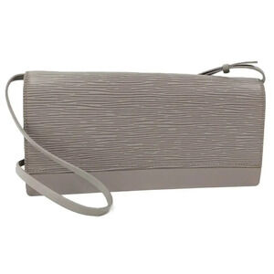 Louis Vuitton Honfleur Epi Leather Shoulder Crossbody Bag Gray
